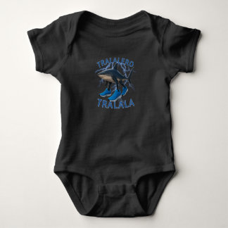 Tralalero Tralala Bootleg Brainrot Italian Meme Baby Bodysuit