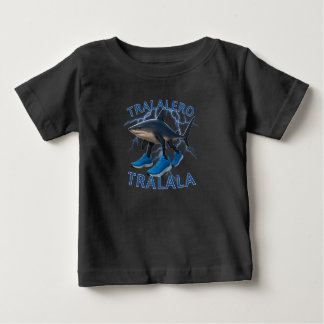 Tralalero Tralala Bootleg Brainrot Italian Meme Baby T-Shirt