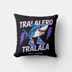 Tralalero Tralala Bootleg Funny Shark Meme Graphic Cushion