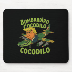 Tralalero Tralala Crocodilo Trump Italian Brainrot Mouse Mat