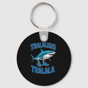Tralalero Tralala Funny Italian Brainrot Toddlers Key Ring
