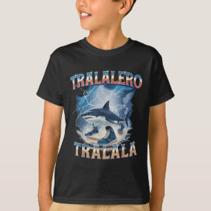 Tralalero Tralala Funny Shark Italian Brainrot Mem T-Shirt