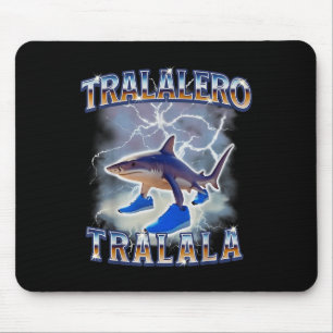 Tralalero Tralala Funny Shark Meme Bootleg Mouse Mat