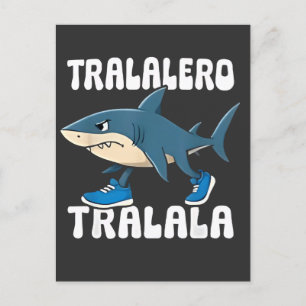 Tralalero Tralala Funny Shark Meme Holiday Postcard
