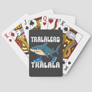 Tralalero Tralala Funny Shark Meme Playing Cards