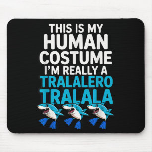 Tralalero Tralala Human Costume Funny Meme Hallowe Mouse Mat