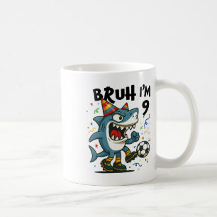 Tralalero Tralala Italian Brain Red Boy Soccer 9th Coffee Mug