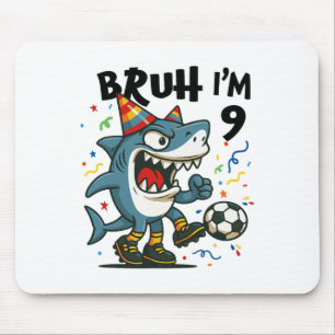 Tralalero Tralala Italian Brain Red Boy Soccer 9th Mouse Mat