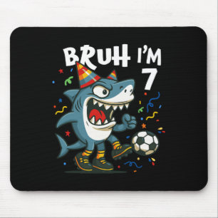 Tralalero Tralala Italian Brain Red Soccer 7th Bir Mouse Mat