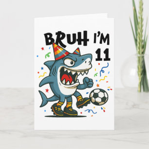 Tralalero Tralala Italian Brainrot Boy Soccer 11th Card