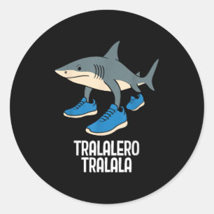 Tralalero Tralala Italian Brainrot Funny Meme Classic Round Sticker