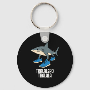 Tralalero Tralala Italian Brainrot Funny Meme  Key Ring