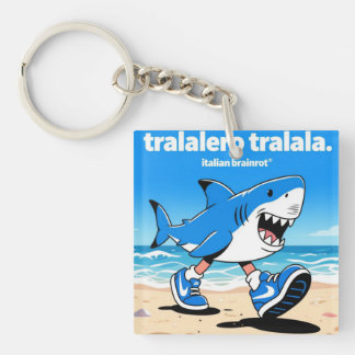 tralalero tralala "italian brainrot"  key ring