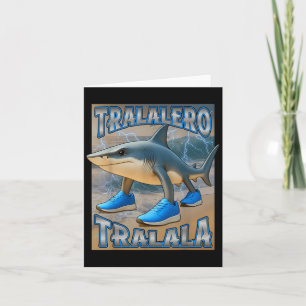 Tralalero Tralala Italian Brainrot Meme Birthday F Card