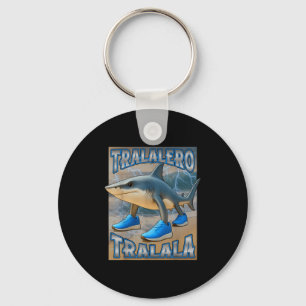 Tralalero Tralala Italian Brainrot Meme Birthday F Key Ring