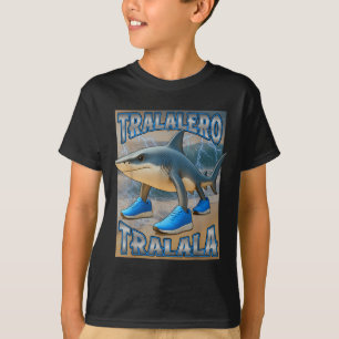 Tralalero Tralala Italian Brainrot Meme Birthday F T-Shirt