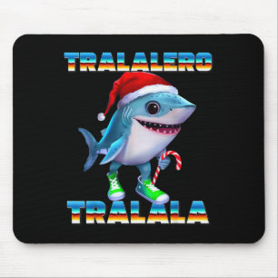Tralalero Tralala Italian Brainrot Memes Christmas Mouse Mat