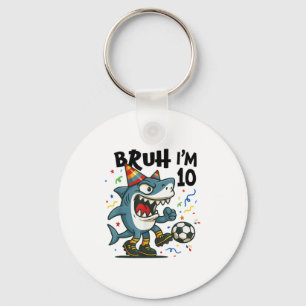 Tralalero Tralala Italian Brainrot Soccer 10th Bir Key Ring