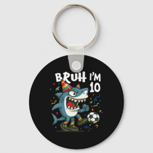 Tralalero Tralala Italian Brainrot Soccer 10th Bir Key Ring