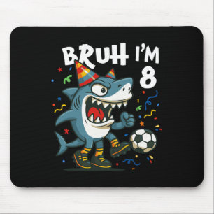 Tralalero Tralala Italian Brainrot Soccer 8th Birt Mouse Mat