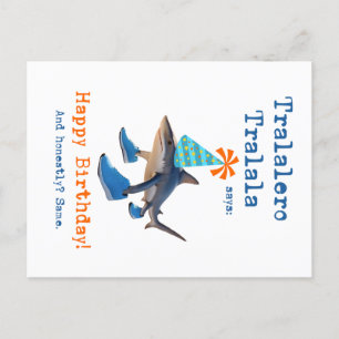 Tralalero Tralala Shark Funny Birthday Card