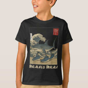 Tralalero Tralala Shark Italian Brainrot Meme Japa T-Shirt