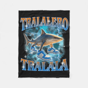 Tralalero Tralala Shark Meme Bootle  Fleece Blanket
