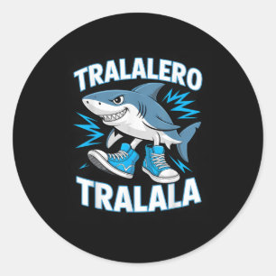 Tralalero Tralala Shark Sneakers Ocean Fun Classic Round Sticker