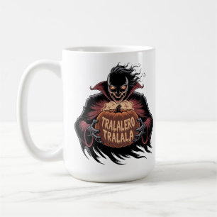 Tralalero Tralala Vampire Pumpkin Halloween Coffee Mug