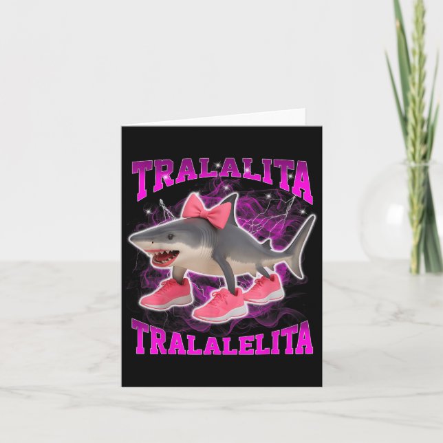 Tralalita Tralalelita Funny Italian Brainrot Hallo Card (Front)
