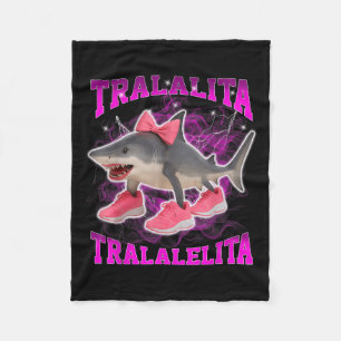 Tralalita Tralalelita Funny Italian Brainrot Hallo Fleece Blanket