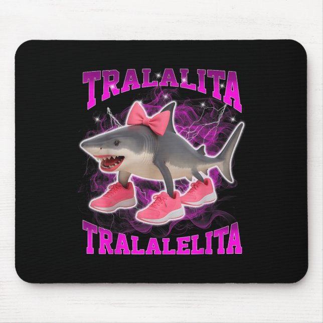 Tralalita Tralalelita Funny Italian Brainrot Hallo Mouse Mat (Front)