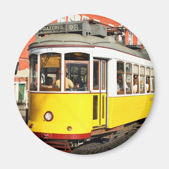 Tram 28, Lisbon, Portugal Magnet (Front)