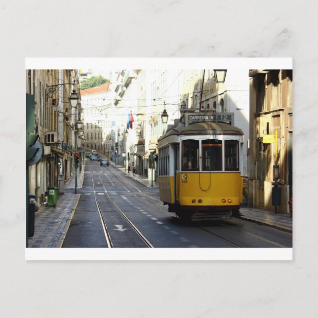 Tram 28, Lisbon, Portugal Postcard (Front)