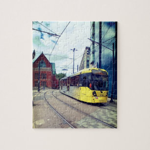 Tram in Manchester Jigsaw Puzzle