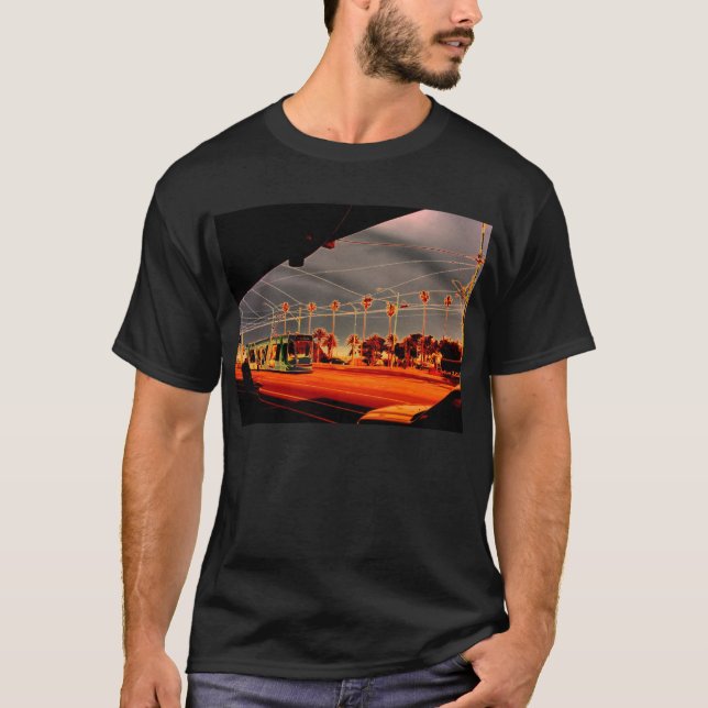 Tram on Melbourne's south end T-Shirt (Front)