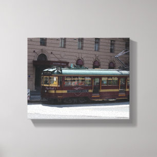 Tram Restaurant Canvas Print