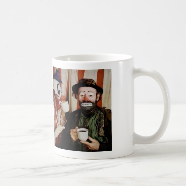 Tramp Hobo - Clown Drinking Coffee Mug (Right)