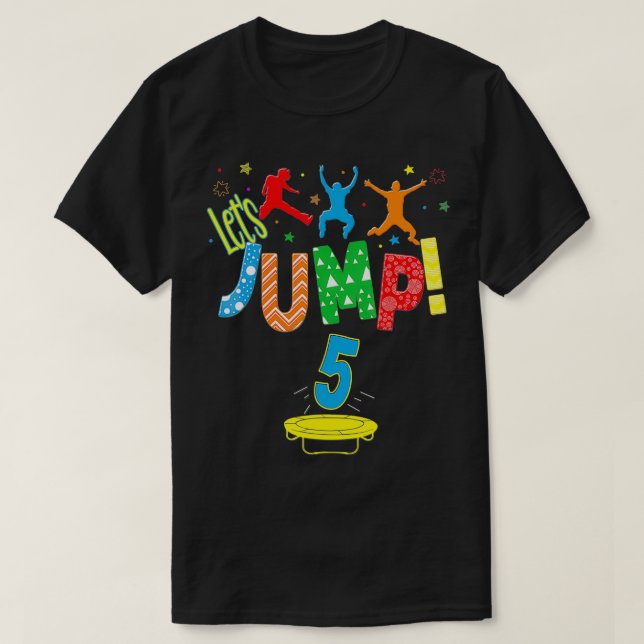 Trampoline 8th Bounce Birthday Outfit Outr Party C T-Shirt (Design Front)