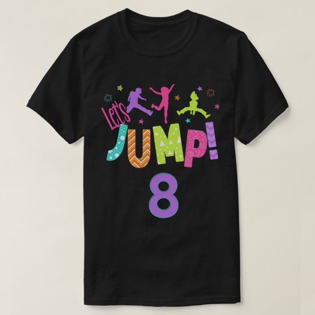 Trampoline Bounce Birthday Outfit Outdoor Party Th T-Shirt (Design Front)