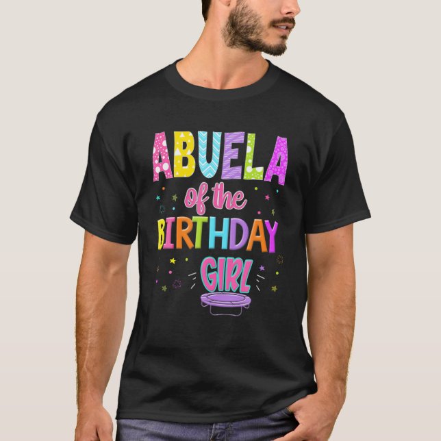 Trampoline Bounce Birthday Party Matching Group T-Shirt (Front)