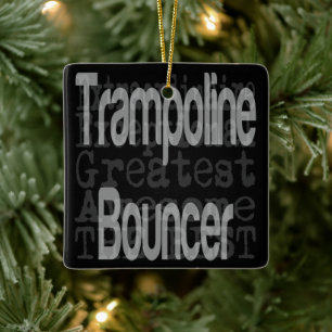 Trampoline Bouncer Extraordinaire Ceramic Ornament