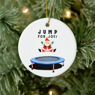Trampoline Christmas Collectable Ceramic Tree Decoration