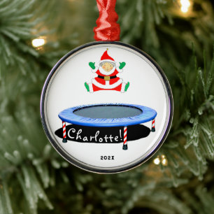 Trampoline Christmas Keepsake 2026 Metal Tree Decoration