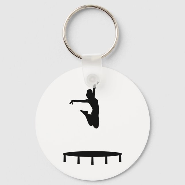 Trampoline girl key ring (Front)