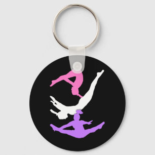 Trampoline gymanst key ring