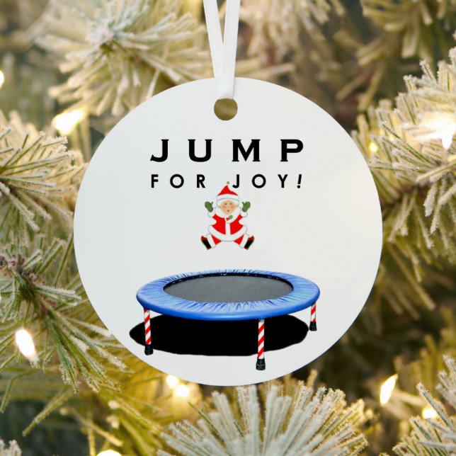 Trampoline Gymnastics Holiday Gift Metal Tree Decoration (Insitu)