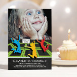 Trampoline Park Kids Birthday Party Photo Invitation<br><div class="desc">Childrens trampoline birthday invitations featuring trampoline park,  kids jumping,  a photo of your child,  and a modern celebration template that is easy to personalise.</div>