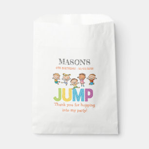 Trampoline Party Birthday Favour Bags