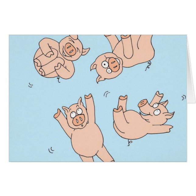 Trampoline Pigs (Front Horizontal)